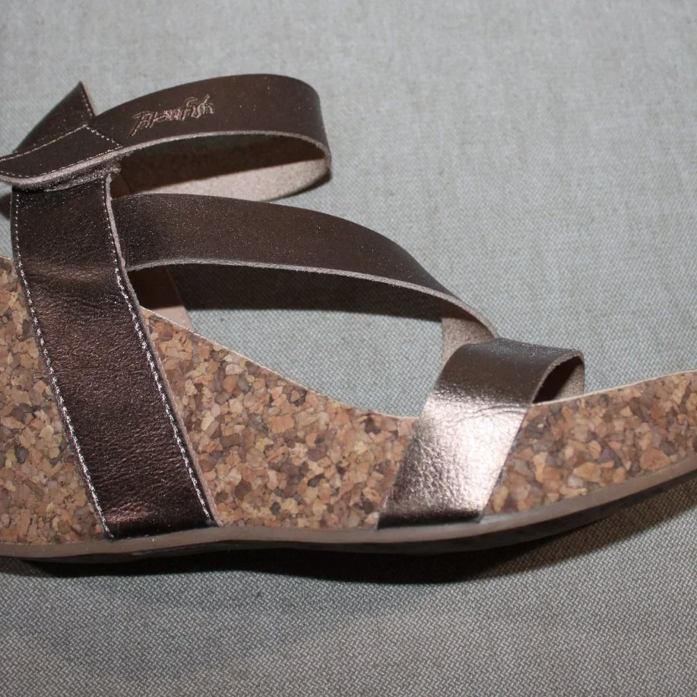 11a BLOWFISH MALIBU WEDGE PLATFORM SANDALS - 10 - BRONZE - Picture 6 of 8